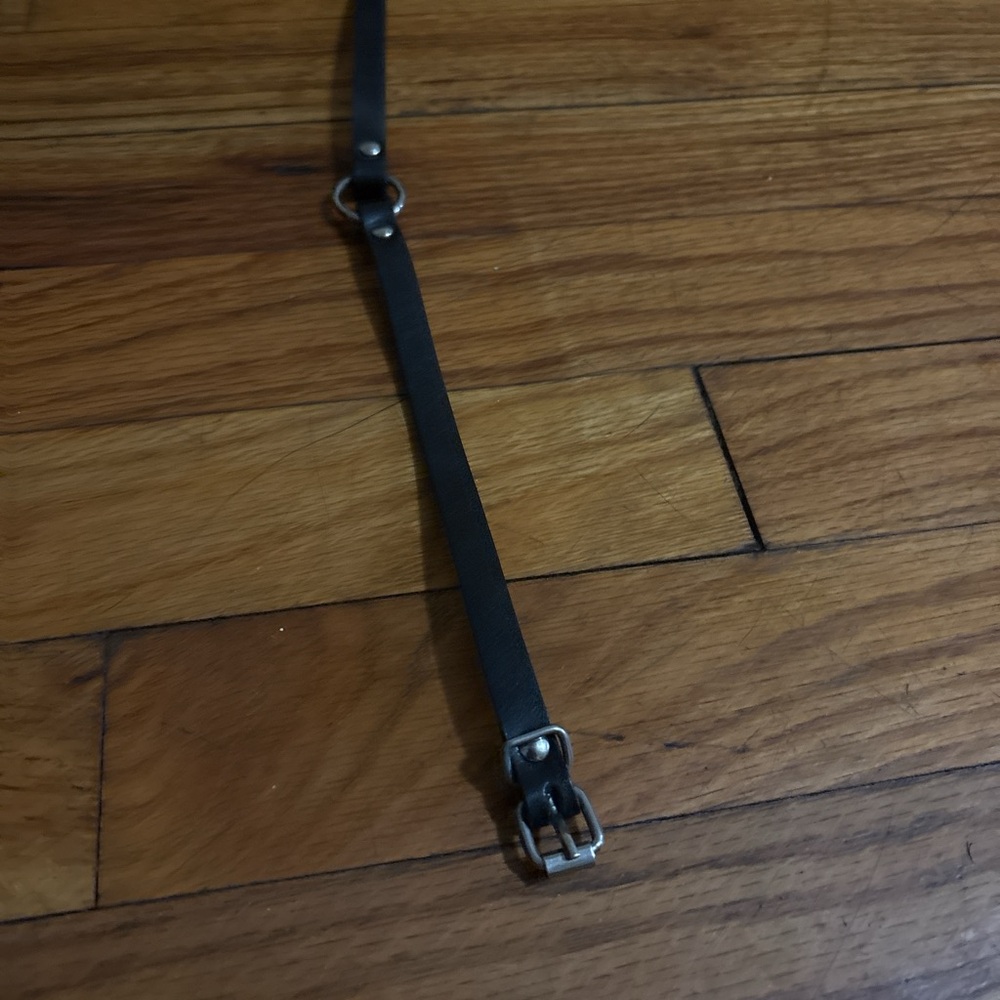 Black Leather Strap with Buckle